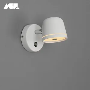 Aisilan-Lámparas LED de pared giratorias para pared, apliques elegantes para pared, enchufe de iluminación nocturna