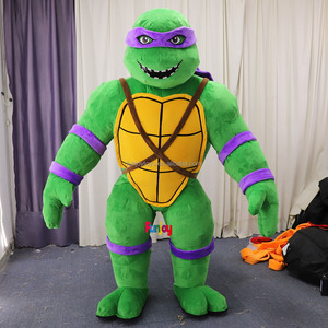 근육 거북 풍선 마스코트 의상 광고 이벤트 코스프레 오렌지 패치 성인 의상 풍선 닌자 거북이 - Product Image 6