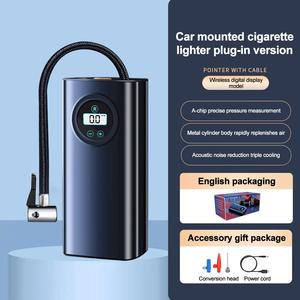 Compresseur d'air électrique portable 120W 12V pour voitures, motos, vélos et pneus de <span class=keywords><strong>vélo</strong></span> avec manomètre numérique - Product Image 2
