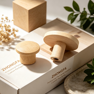 Custom Solid Wood Furniture Knob Handle For Kitchen Cabinets Drawers <b>Wardrobes</b> Dressers Handmade OEM Compatible <b>Hardware</b> - Product Image 2