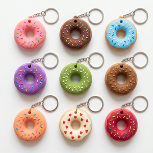 Factory Wholesale High Quality Customized Double Sides Cartoon Customized <b>Keychain</b> Charms with Personalized logo - Product Image 2