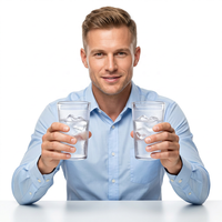 Gobelet à eau classique en plastique réutilisable de 8 oz, texturé, antidérapant, de qualité alimentaire, écologique, sans BPA, pour restaurant