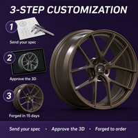 Jantes forgées en bronze à 6 branches, 2 pièces, 18 19 20 21 pouces, 5x112, 6061-T6 pour BMW M4, direct usine, alliage personnalisé, concave, à déport profond