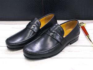 Stq-mocassins de marche pour hommes, chaussures en cuir à bout rond, confortables et plates, nouvelle collection - Product Image 3