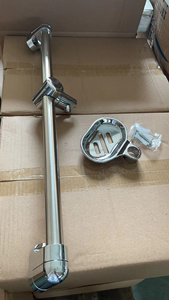 บาร์ฝักบัวแบบหมุนได้ติดตั้งบนผนัง,รางเลื่อนแบบปรับได้ก้านยกทำจากสเตนเลสสตีลแถบเลื่อนสำหรับฝักบัว - Product Image 2