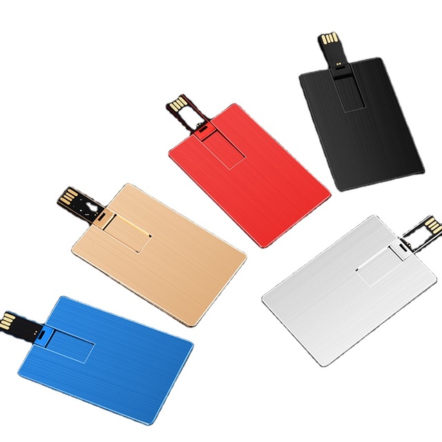 Factory Supply Business Card USB Flash Drive with Logo Wholesale Credit Card USB Stick Corporate Gifts Cusotom Card Pendrive 8GB