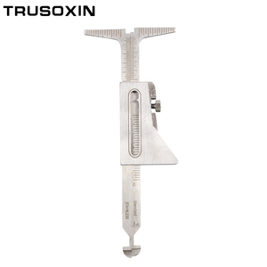 Juego de 6 piezas de calibres de soldadura para inspección de soldaduras, juntas, filetes y coronas, y regla ulnar para medición de ángulos en grados - Product Image 4