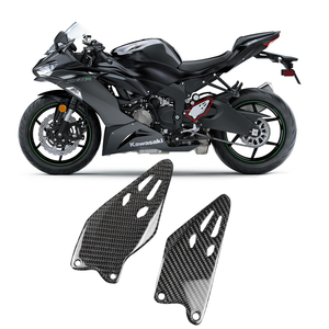 Carenado de Motocicleta Aplicable <span class=keywords><strong>ZX6R</strong></span> 636, Juego Completo Modificado de Fibra de Carbono, Guardabarros, Cubierta de Tanque de Combustible, Deflector de Viento, Negro - Product Image 4