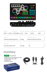 Microfono XLR Professionale per Podcast, Scheda Audio Live 48V, Interfaccia Audio, Attrezzatura per Registrazione, Mixaggio <span class=keywords><strong>e</strong></span> Modifica Voce OTG - Product Image 4