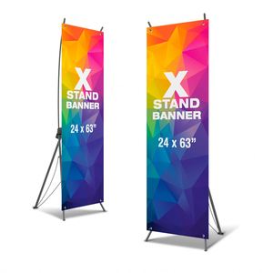 Custom Portable X Banner Stand Lightweight Display <b>Frame</b> for Indoor Advertising, Trade Shows and Promotional Events - Product Image 2