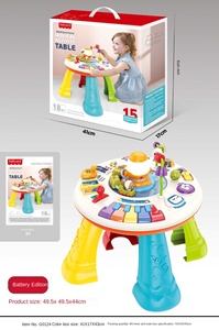 Bàn Học Tập Giáo Dục Sớm đa chức năng cho trẻ sơ sinh 1-3 tuổi Đồ chơi âm nhạc nhẹ cho trẻ em xuyên biên giới - Product Image 5