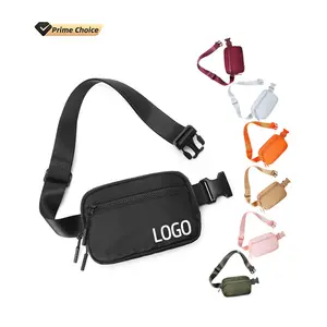 BSCI tas pinggang kustom untuk pria wanita, tas selempang dengan kapasitas besar dan tali yang dapat disesuaikan untuk olahraga Lari, tas sabuk
