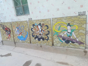 Vitrales de Catedral Personalizados de Doble Cara, Hechos a Mano en China, para Decoración de Paredes, Ventanas y Puertas, con Iluminación - Product Image 4