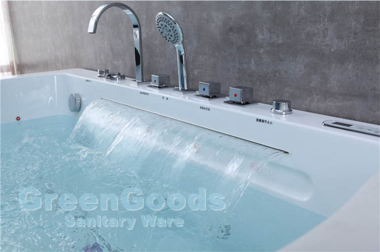 Offre Spéciale Pas Cher Intérieure Spa Whirlpool Jets De Massage À Bulles Cascade Baignoire Avec TV