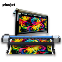 Plusjet 3.2m Avec Hoson Electronic Lan Board Imprimantes Bus Ads Impression PJ-3200Q Pour Epson XP600 F1080-A1 Eco Solvent Printer