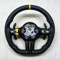 Volant en cuir et fibre de carbone M Sport pour BMW Série 1 2 3 4 5 6 7 F10 F13 F20 F21 F32 F35 F22 F23 F44 F45 F46 F30 M3 M5