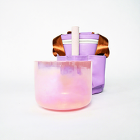 Ensemble de bols sonores en quartz pour bain sonore 432 Hz, bols chantants en cristal pour la méditation