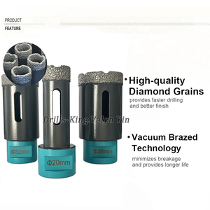 Chân Không Brazed Kim Cương Lõi Khoan <span class=keywords><strong>Bits</strong></span> Set Gạch Lỗ Saw Kit Cho Sứ Gạch Gốm Đá Cẩm Thạch Gạch Bê Tông - Product Image 3