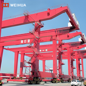 Gru a Portale <span class=keywords><strong>RMG</strong></span> da 100 Tonnellate a Doppia Trave con Montaggio su Rotaia per Porto e Officina, Fornitore Professionale Cinese Henan Weihua - Product Image 4