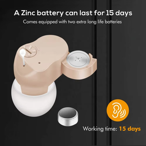 위대한 귀 중국 Audifonos Para Sordos 계정 가장 많이 판매 도매 하이 퀄리티 Cic 의료 귀에 작은 보청기 - Product Image 4