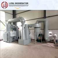 Laveur de tubes Venturi LDF-50 semi-automatique pour four à déchets municipaux, certifié CE, équipement d'incinération des déchets médicaux