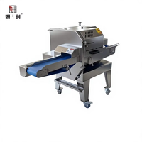 Automatische gekookte vlees snijmachine | Snijmachine voor gekookt varkensvlees, rundvlees, kip, spek, ham, worst | Hoge efficiëntie verwerkingsapparatuur