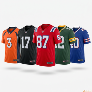 Maillot de football américain personnalisé pour adultes, sublimation, 100% polyester, séchage rapide - Product Image 1