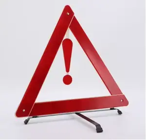 Triángulo de advertencia reflectante señal de advertencia trípode triángulo de advertencia de emergencia para coche