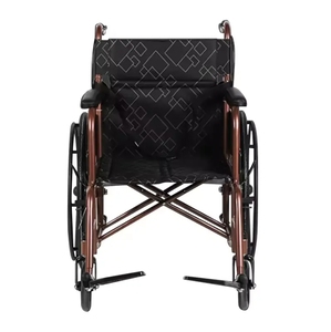Fitur peredam guncangan kursi roda Manual lipat portabel, untuk anak dan dewasa, perlengkapan rehabilitasi perjalanan di rumah - Product Image 4