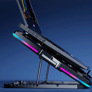 RGB Ergonomic Comfort Laptop <strong>Cooling</strong> <strong>Pad</strong> 6-Speed <strong>Cooling</strong> Fans Lightweight Gaming <strong>Notebook</strong> Cooler Stand Product in Stock - Product Image 3