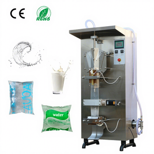 Máquina de llenado de bolsas de agua en sobres con panel inteligente PLC de fácil operación, máquina selladora ilimitada para agua pura - Product Image 1