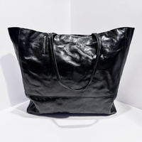 Sac fourre-tout en cuir de vachette pleine fleur véritable, grande capacité, style vintage, pour femmes, OEM ODM