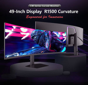 Écran de jeu incurvé Super Ultrawide 49 pouces 32:9 144Hz 1ms VA Panel pour ordinateur de bureau - Product Image 1