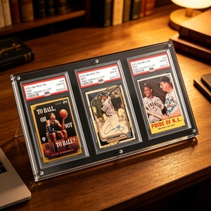 Wholesale Wall <b>Mount</b> Acrylic Card <b>Frame</b> Custom Design Clear TCG Graded Sports Trading Card Display Holder for Collection - Product Image 2