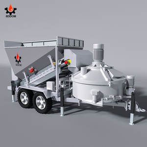 Centrale à béton mobile SDDOM 25m³/h, petite et compacte, avec machine à mélanger le ciment - Product Image 1