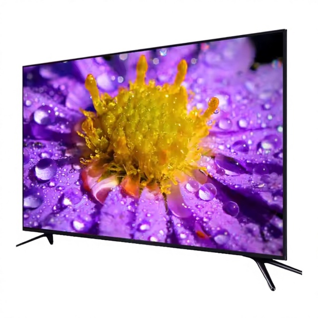 TV manufacturer 43-85-inch QLED smart TV with 4K ultra-high-definition picture quality, Android system, WiFi, USB connection