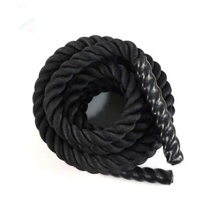 Cordes de combat en polyester de 38 mm et 50 mm, corde à sauter lourde avec <span class=keywords><strong>poids</strong></span>, outil d'exercice de puissance pour la salle de sport - Product Image 1