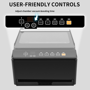 Machine de mise sous vide à chambre <span class=keywords><strong>2</strong></span>-en-1 98 kPa pour aliments riches en liquide, cuisson sous vide, appareil de mise sous vide à chambre de comptoir pour usage domestique - Product Image 5