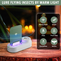 Trampa eléctrica para moscas más vendida de 2025 con potentes ondas de luz, trampa para moscas para interiores más segura, repelente de insectos para cocina interior