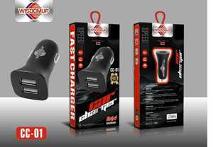Caricabatterie per Auto Wisdomup CC-01 2.4A con Doppia Porta USB 12-24V Ricarica Rapida per Uso Veicolare - Product Image 3