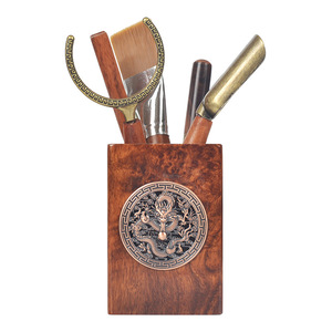 Service à thé en bois d'ébène pour six personnes, accessoires de thé Kung Fu en bois de rose, forme rectangulaire, pour cérémonie du thé - Product Image 3
