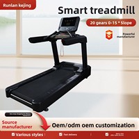 Caminadora Comercial con Pantalla Táctil Inteligente, Amortiguación de Impactos, Silenciosa, Eléctrica, para Gimnasio, Fitness en Interiores, Pérdida de Grasa, Máquina para Correr