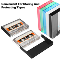 Boîte de rangement colorée pour cassettes audio – Remplacement et protection pour cassettes standard et vierges