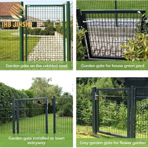 Porte de jardin à une feuille de tuyau rond de 1000 mm x 1000 mm avec serrure - Product Image 4