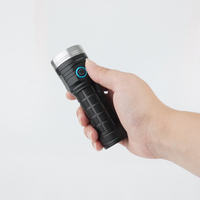 Lampe torche portable 8 LED puissante, rechargeable par USB-C, haute luminosité, étanche, lampe torche EDC pour extérieur