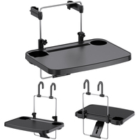 Nouveau luxe Portable pliant siège de voiture plateau arrière épaissi en plastique universel voiture volant organisateur bureau intérieur Kits