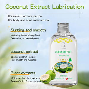 CokeLife OEM ISO9001 130ml Lubrifiants Sexuels Huile de Coco Bio Relaxante pour le Corps Massage Hydratant Lissant - Product Image 5