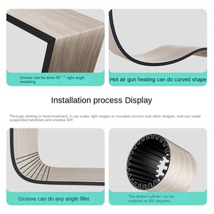Panneaux muraux intégrés en fibre de bois plaquée en cristal de carbone, décoration intérieure, mur sans joint, fond de mur en carbone - Product Image 3