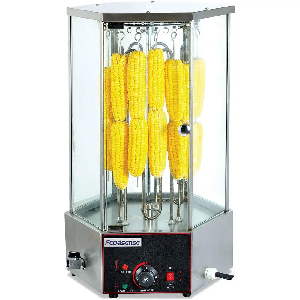 Rotary Type Grilled Corn Machine Rotary Grill Corn Cob Roaster Electric roatary mutton string roaster kebab