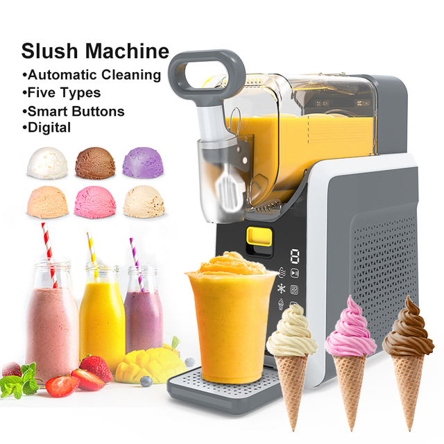 Household Electric 3-in-1 Slush Machine Frozen Drink Maker Automatic Soft Ice Cream Maker 2L Capacity Wholesale OEM Supplier